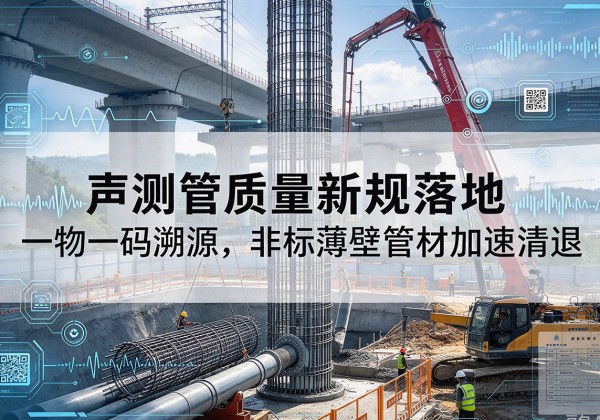 吉水声测管质量新规落地，一物一码溯源，非标薄壁管材加速清退